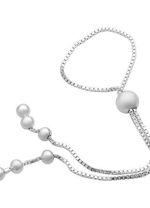 Срібне кільце proba з без каменів, вага виробу 1,45 г (2183884) adjustable розмір