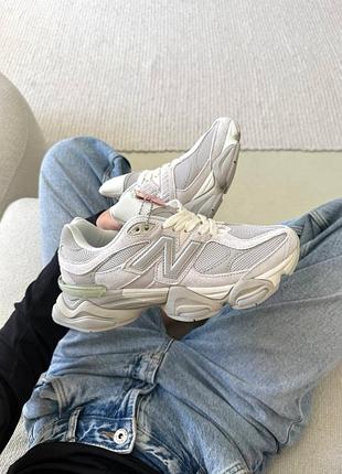 Женские серые кроссовки new balance 9060 grey blue х нью беланс 41