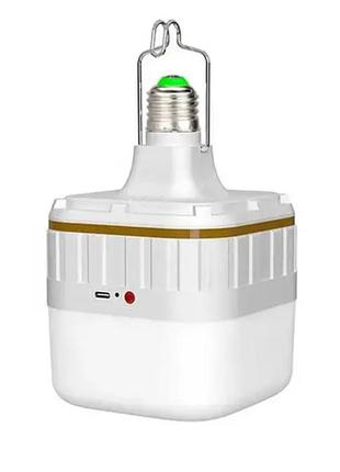 Світлодіодна led лампа the light з акумулятором т140 е27 30/5вт 5000к ma аварійна