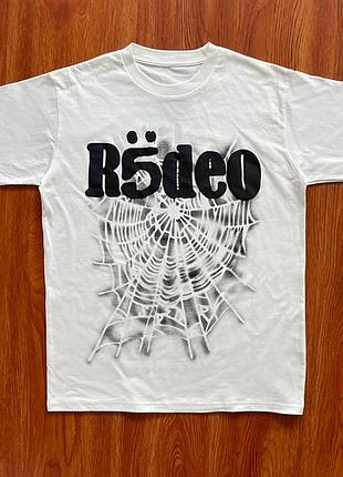 Xl cactus jack sp5der days before rodeo iii tee white белая футболка