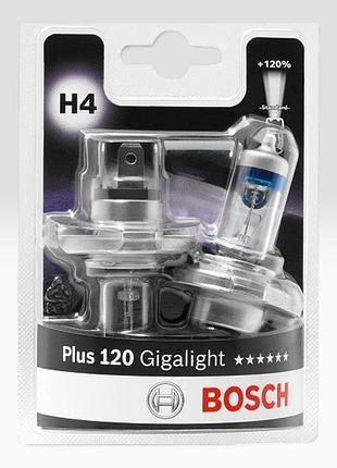 Лампочка h4 bosch gigalight 120% 12v 60/55w p43t к/т 2 шт - (1987301425)