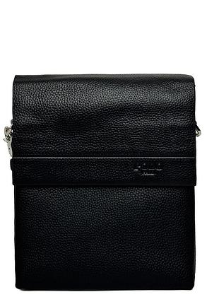 Сумка-планшет мужская натуральная кожа черный арт.zb567-2 black polo (китай)