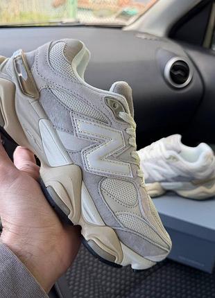 Жіночі сірі кросівки new balance 9060 grey beige х нью беланс 39