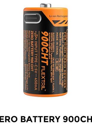 Аккумулятор flextail zero battery rcr123a (16340) 900mah usb type c зарядка