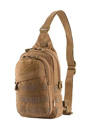 M-tac сумка assistant bag coyote, мужская сумка м-тас цвета койот через плечо, военная сумка через плечо, тактическая сумка