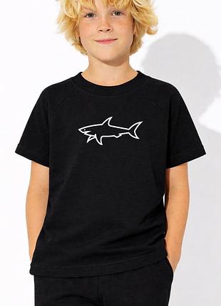 Футболка-реглан детская 26/д627-24-р2 shark черная 128см