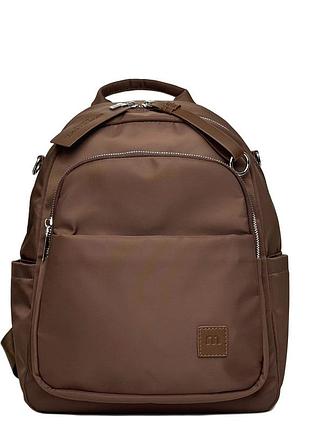 Жіноча сумка-рюкзак поліестер коричневий арт.2991-1 brown fashion&bags ( бетховен)