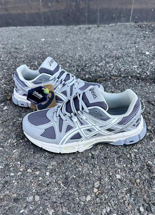 Кроссовки asics gel комбинированные серые 36