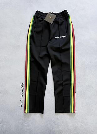 Штани palm angels track pants спортивні штани брюки палм енжелс чорні, ямайка, раста, сині, зелені, білі