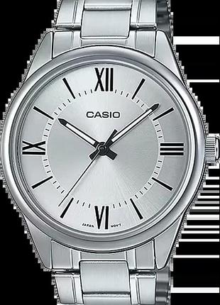 Годинник чоловічий casio timeless collection mtp-v005d-7b5 сріблястий циферблат