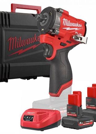 Гайковерт акумуляторний безщітковий milwaukee m12 fciwf12g3-502x (4933493455)