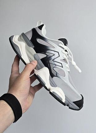 Чоловічі сірі кросівки new balance 9060 grey black х нью беланс 44