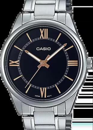 Годинник чоловічий casio timeless collection mtp-v005d-1b5 чорний циферблат
