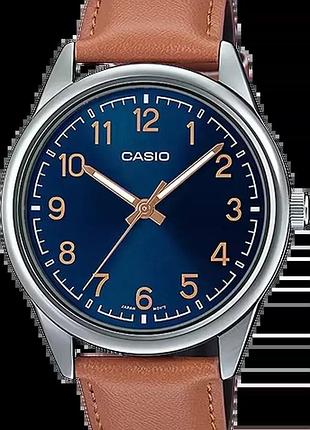 Годинник чоловічий casio timeless collection mtp-v005l-2b4 синій циферблат