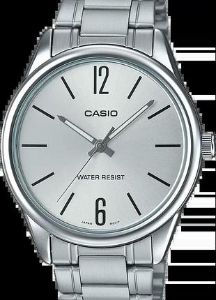 Годинник чоловічий casio timeless collection mtp-v005d-7b сріблястий циферблат