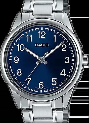 Годинник чоловічий casio timeless collection mtp-v005d-2b4 синій циферблат