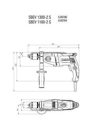 Дрель metabo sbev 1300-2 s 7