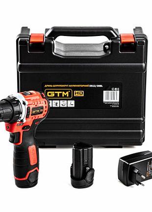 Дрель-шуруповерт gtm ds12/38bl