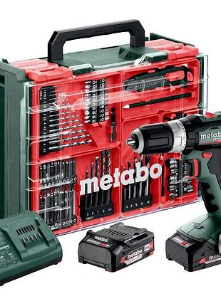 Аккумуляторная ударная дрель metabo sb 18 l bl set (613157710)