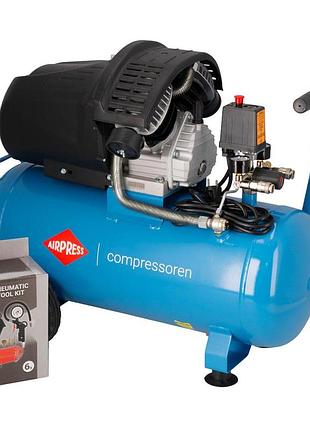 Компрессор airpress hl 425-50 + набор аксессуаров пневматических