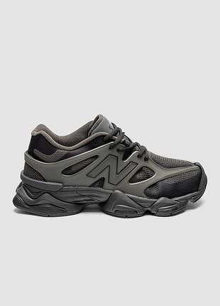 Чоловічі чорні кросівки new balance 9060 black returns in two olive х нью беланс 41