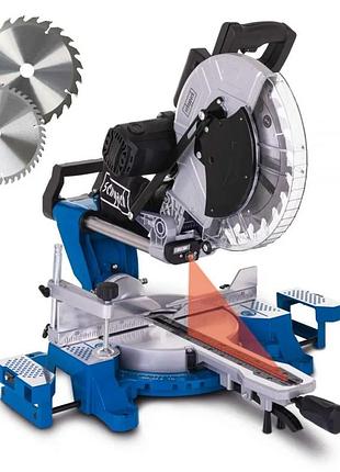 Пила торцювальна з протяжкою scheppach hm140l (5901218901)