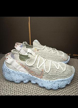 Топовые мужские кроссовки nike space hippie 04 grey cz6398-102