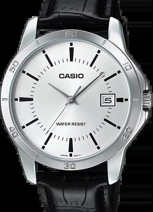 Годинник чоловічий casio timeless collection mtp-v004l-7a сріблястий циферблат