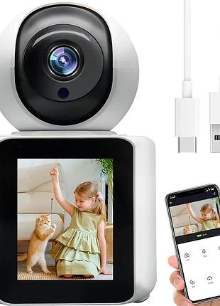 Відеоняня камера з екраном wifi c31 hd роздільна здатність 1280x720 двосторонній зв'язок