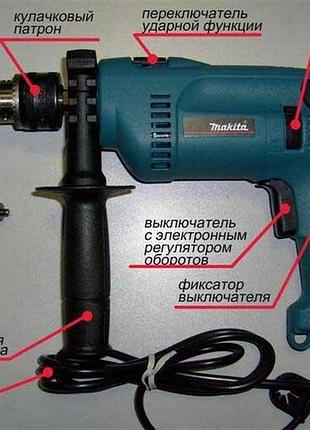 Дрель makita hp1640 3