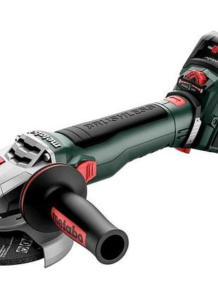 Аккумуляторная угловая шлифовальная машинка metabo wvb 18 lt bl 11-125 quick