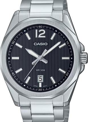 Часы мужские casio timeless collection mtp-e725d-1a стальной корпус чёрный циферблат