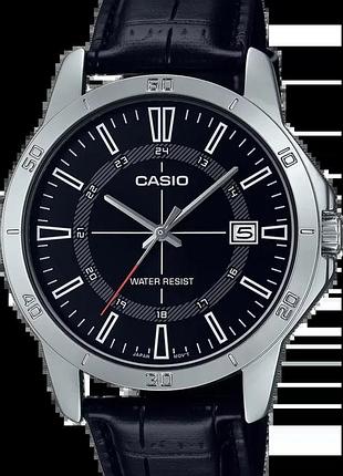 Годинник чоловічий casio timeless collection mtp-v004l-1c чорний циферблат