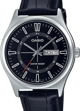 Годинник чоловічий casio timeless collection mtp-v006l-1c чорний циферблат