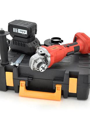 Шліфувальна машина (болгарка) merlion ag2110 з батареєю 21v, ємність 4,0 ас + зарядний пристрій