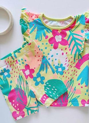 12,18 міс, зріст 80,86 літній костюм із шортами. артикул 20144