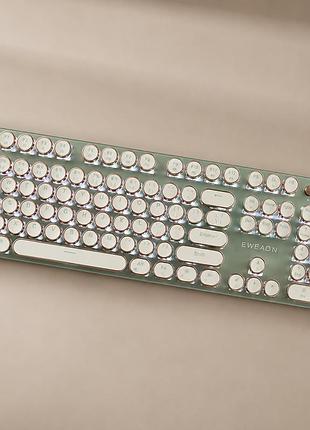 Механічна клавіатура typewriter mechanical keyboard / клавіатура з яскравим підсвічуванням / клавіатура з підсвічуванням
