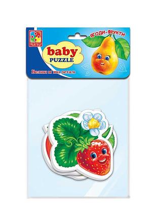Пазлы для малышей "вкусные фрукты" vt 1106-77 (50) ру. от "vladi toys" в удобной упаковке