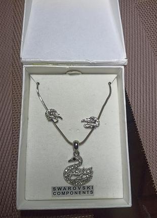 Комплект прикрас dora з кристалами swarovski