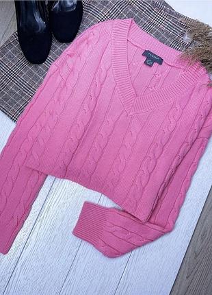 В’язаний джемпер primark xs s короткий джемпер прямого крою рожевий джемпер оверсайз
