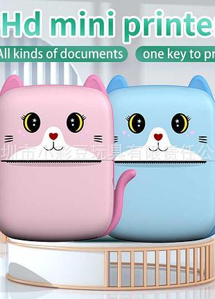 Мініатюрний принтер c 76185 з двома дизайнами у вигляді котиків