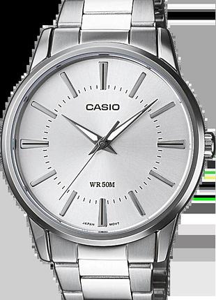 Мужские часы casio timeless collection mtp-1303d-7a серебристый циферблат