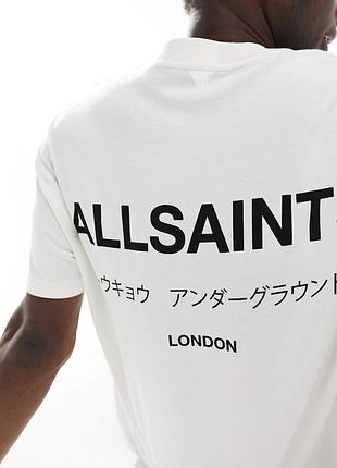 Мужская футболка allsaints london белая унисекс олсейнтс