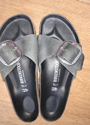 Оригинальные шлепанцы birkenstock madrid big buckle, размер 43