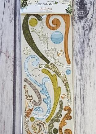 Набор чипбордов papermania birdsong chipboard shapes 10441 бренда dortrafts