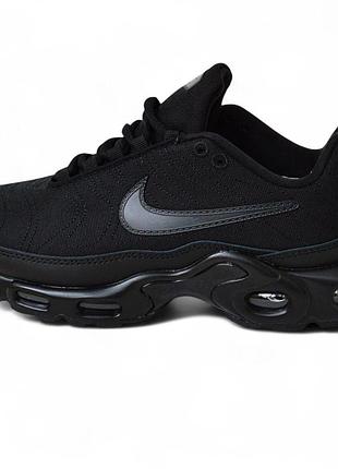 Nike air max plus tnpo black женские кроссовки черные размер 40/25,5см