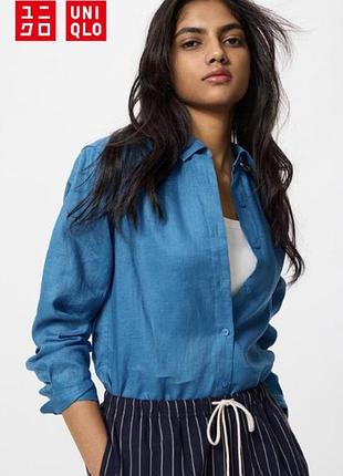 Сорочка зі 100% преміум льону uniqlo