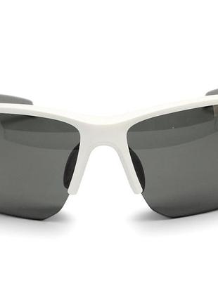 Окуляри поляризаційні захисні bluwater samson-3 z87.1 white polarized (gray), сірі в біло-сірій оправі