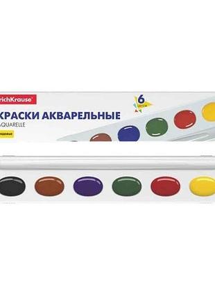 Фарби акварельні 6кол. медові в картон. пеналі тм art berry