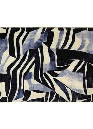 Килим 60*90см універсальний плюш сіра абстракція тм dariana